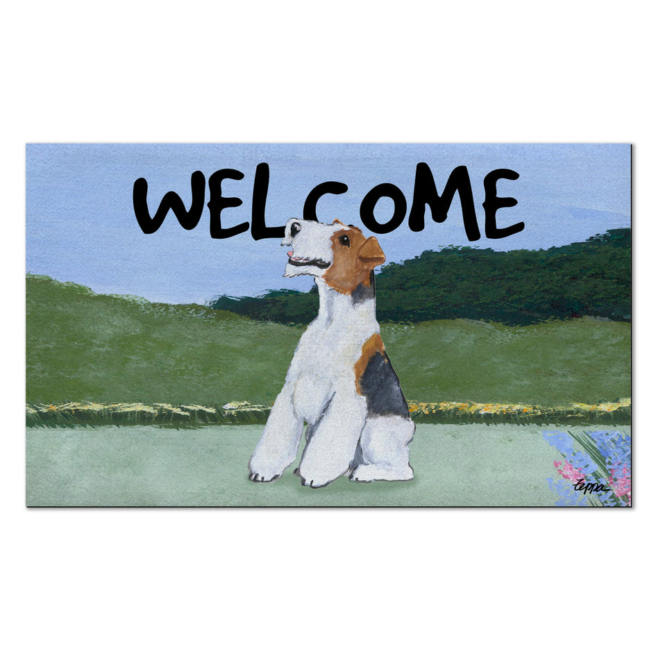 Wire Fox Terrier Welcome Mat