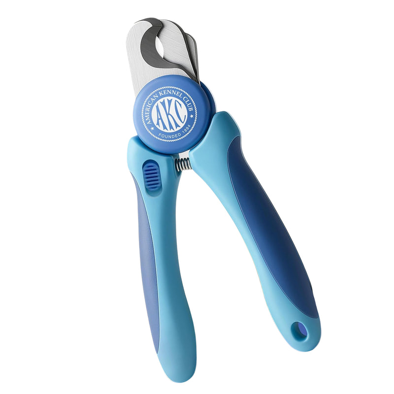 AKC - Dog & Cat Nail Clippers & Filer | Professional Pet Grooming Tool with Stainless Steel Blades | Safety Guard & Easy Grip Handle | Durable & Anti-Slip | Safe for Small, Medium & Large Pets