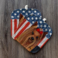 Yorkshire Terrier Americana Pot Holder Set