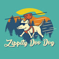 Zippity Doo Dog- T-Shirt Ladies V-Neck