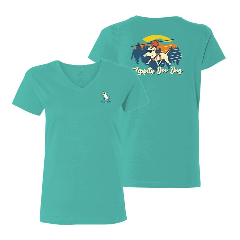 Zippity Doo Dog- T-Shirt Ladies V-Neck