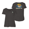 Zippity Doo Dog - Ladies Curvy V-Neck Tee