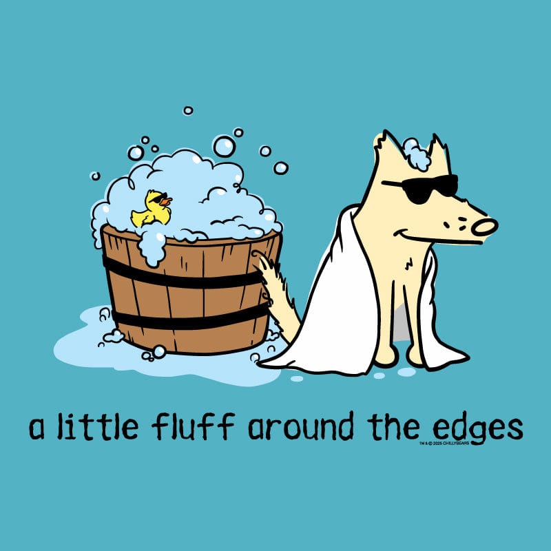 A Little Fluff Around the Edges  - Ladies T-Shirt V-Neck