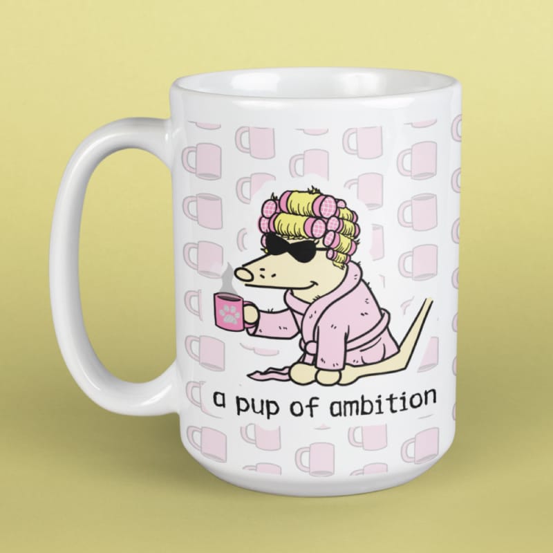 A Pup of Ambition - Large Coffee Mug