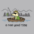 A Reel Good Time - Ladies Curvy V-Neck Tee