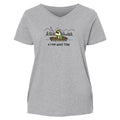 A Reel Good Time - Ladies Curvy V-Neck Tee