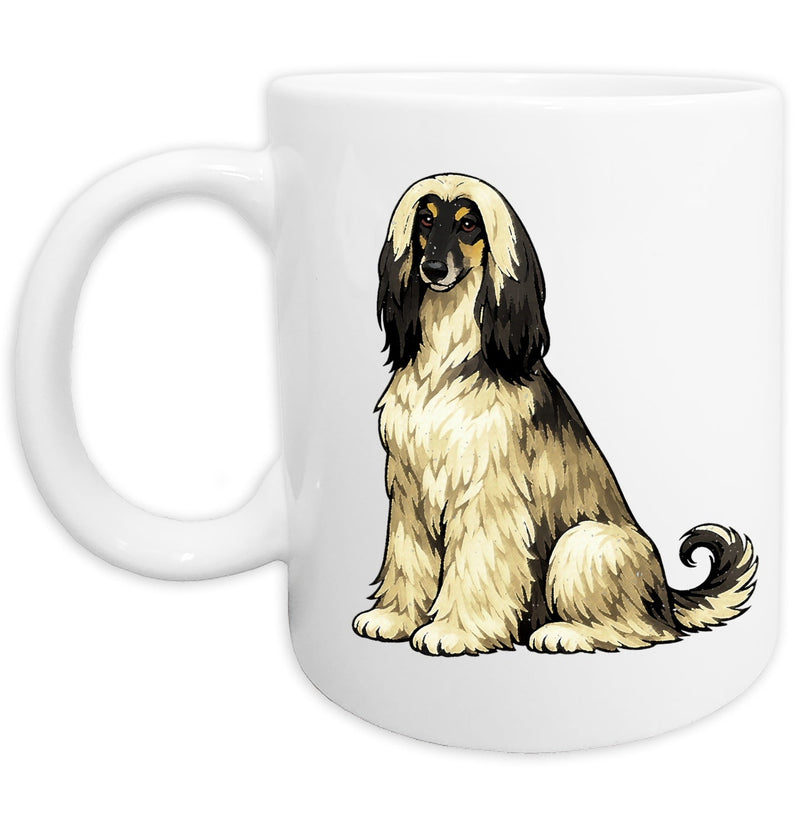 Afghan Hound Watercolor - Ceramic Mug