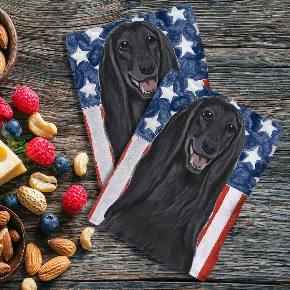 Afghan Hound Americana Kitchen Towel Set