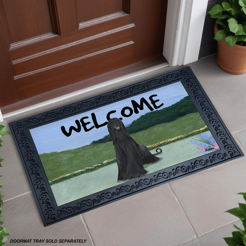 Afghan Hound Welcome Mat