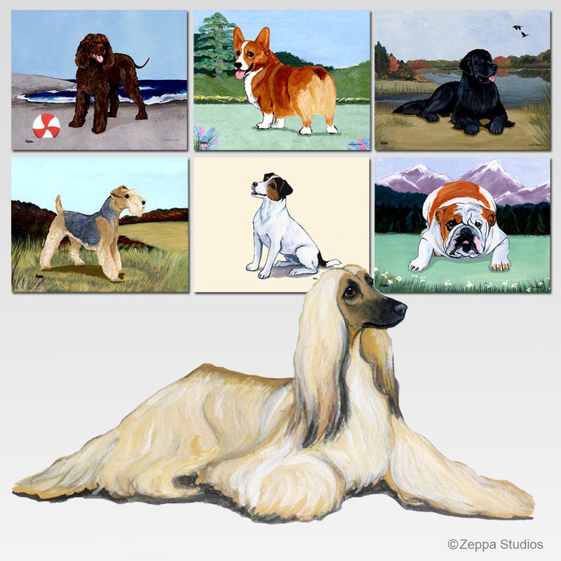 Afghan Hound Scenic Cutting Board