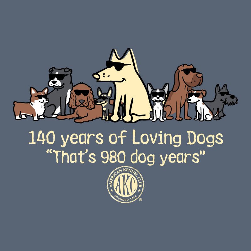 140 Years of Loving Dogs - Classic Long-Sleeve T-Shirt | AKC Shop