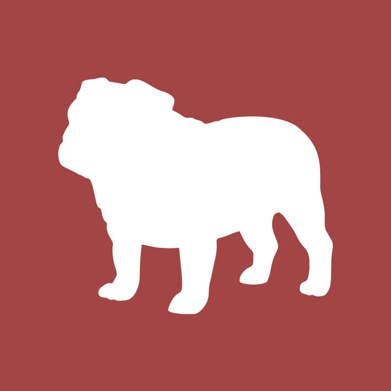 Bulldog Embroidered AKC Quarter Zip