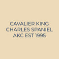 Cavalier King Charles Spaniel Embroidered AKC Quarter Zip