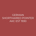 German Shorthaired Pointer Embroidered AKC Quarter Zip