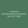 German Shorthaired Pointer Embroidered AKC Quarter Zip