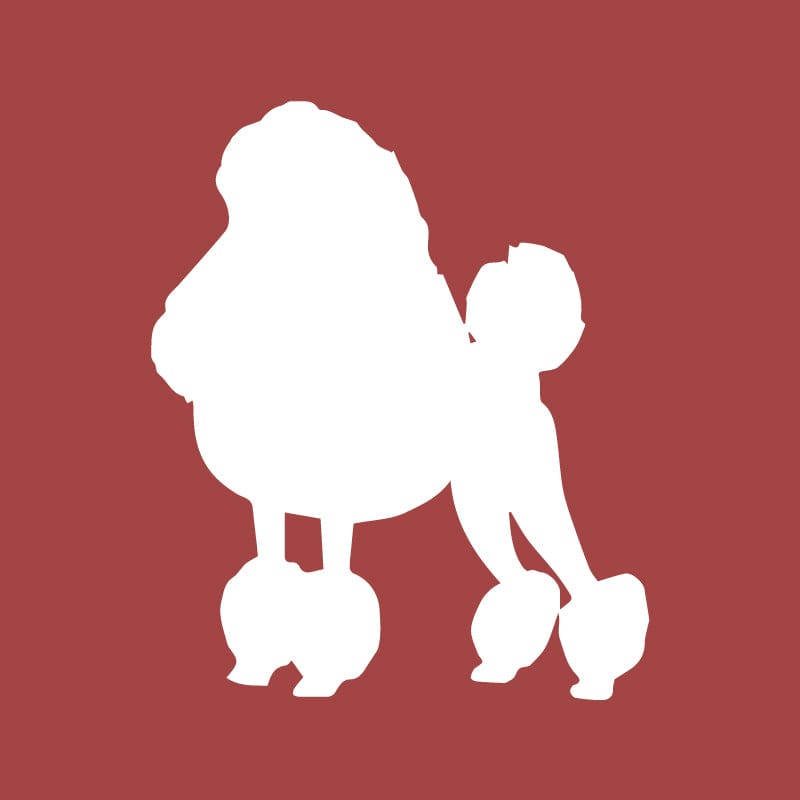 Poodle Embroidered AKC Quarter Zip