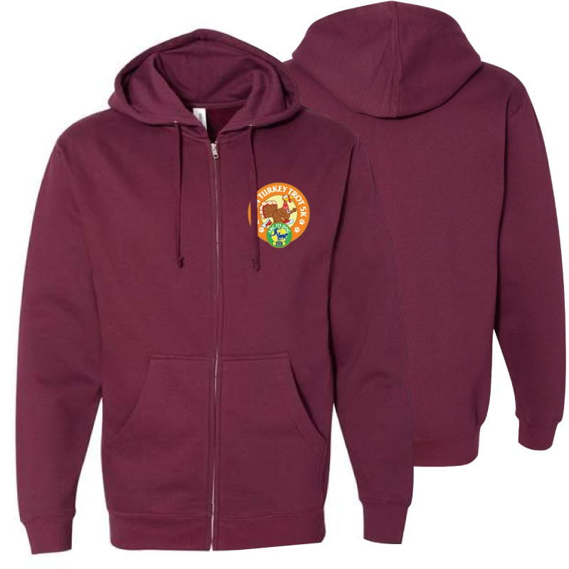 2024 Turkey Trot - Sweatshirt Full Zip Hoodie