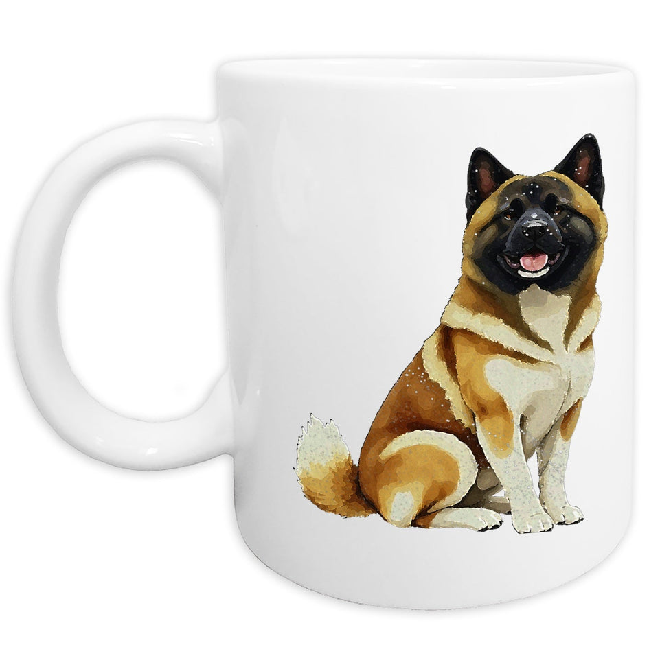 Akita Watercolor - Ceramic Mug