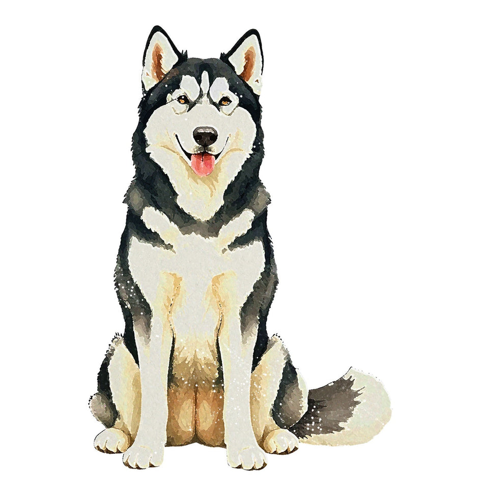 Alaskan Malamute Watercolor - Ceramic Mug