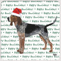 American English Coonhound "Happy Howlidays" Coaster