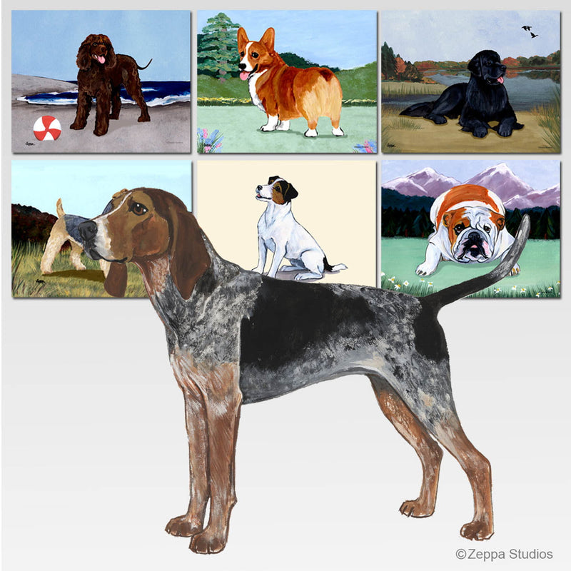 American English Coonhound Scenic Cutting Board