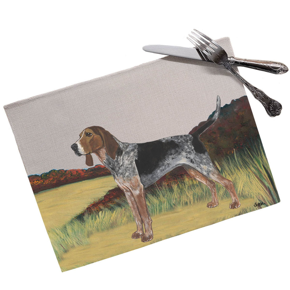 American English Coonhound Scenic Placemats