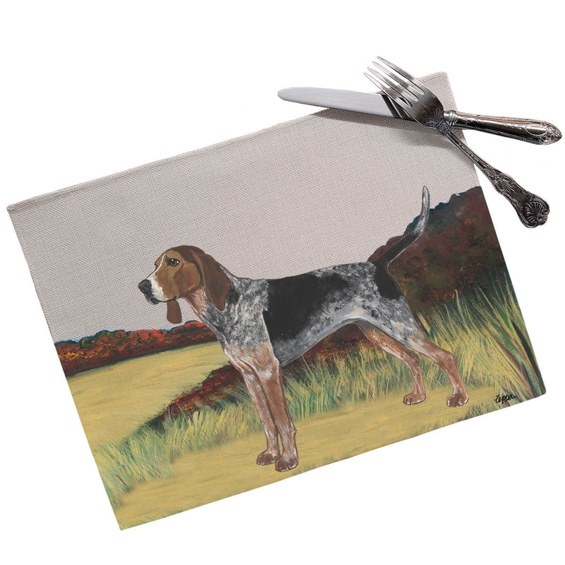 American English Coonhound Scenic Placemats