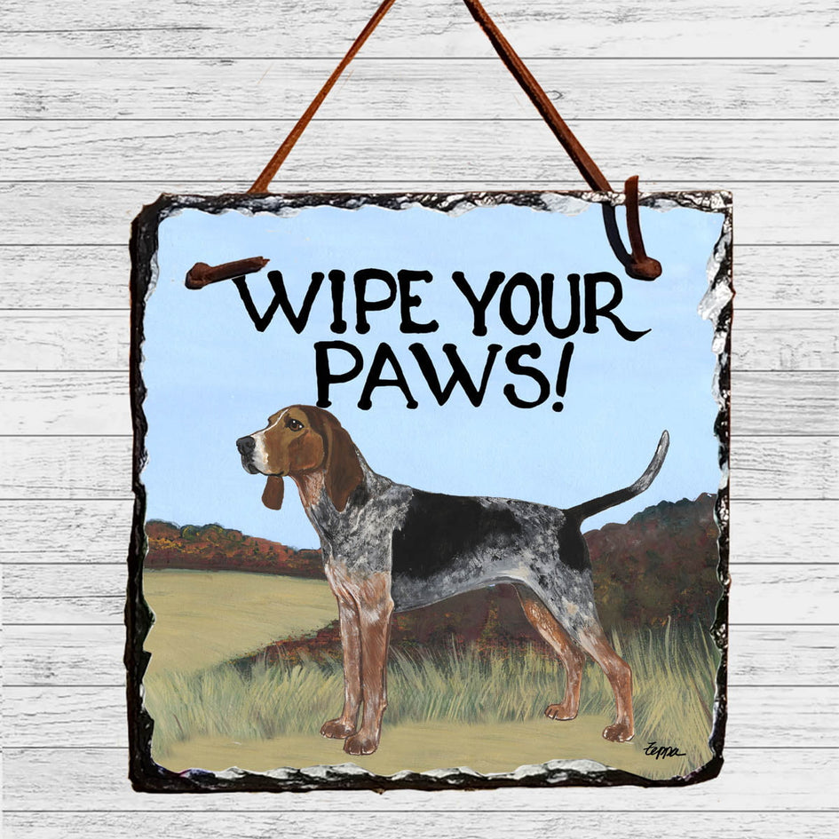 American English Coonhound Slate Sign