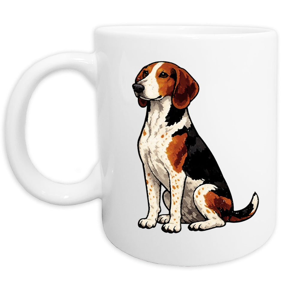 American English Coonhound  Watercolor - Ceramic Mug