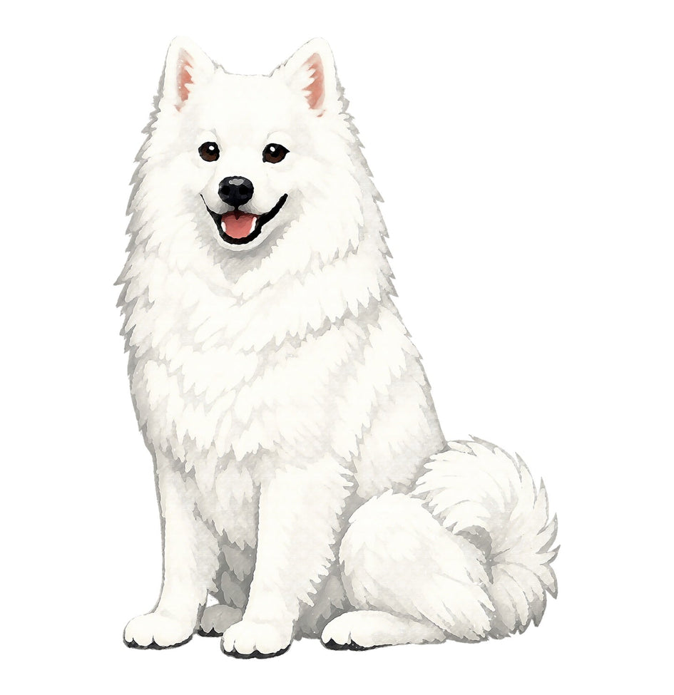 American Eskimo Dog Watercolor - Ceramic Mug