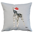 American Hairless Terrier Santa Pillow Cover