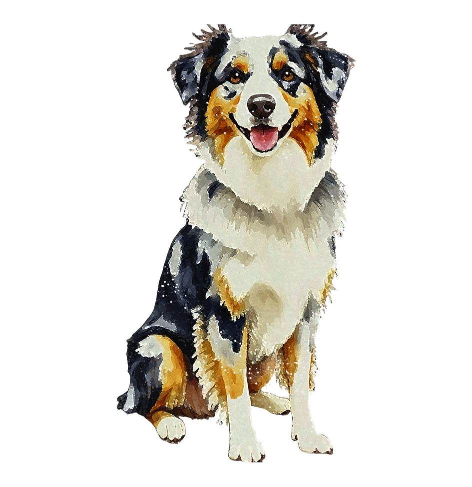 Australian Shepherd Watercolor - Ceramic Mug