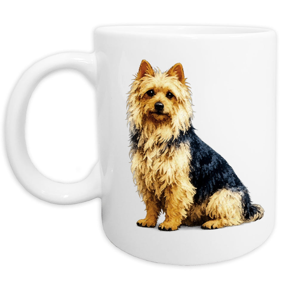Australian Terrier Watercolor - Ceramic Mug