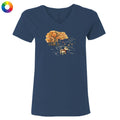 Autumn Trails  - Ladies T-Shirt V-Neck