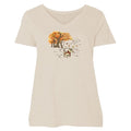Autumn Trails  - Ladies Curvy V-Neck Tee