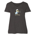 Bark Humbug - Ladies Curvy V-Neck Tee