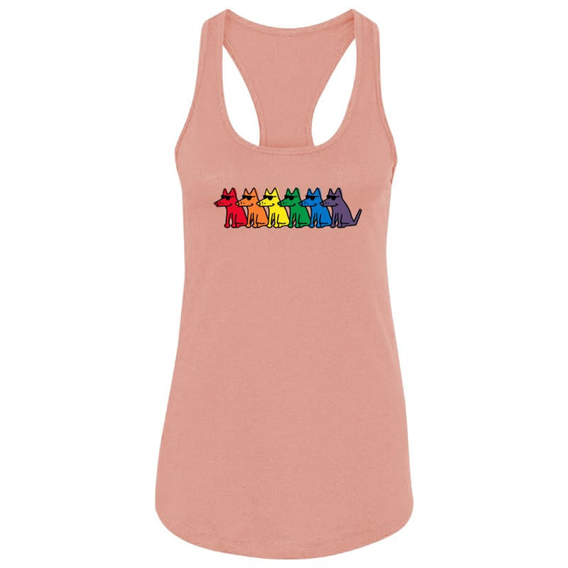 Pride Teddy - Ladies Racerback Tank Top