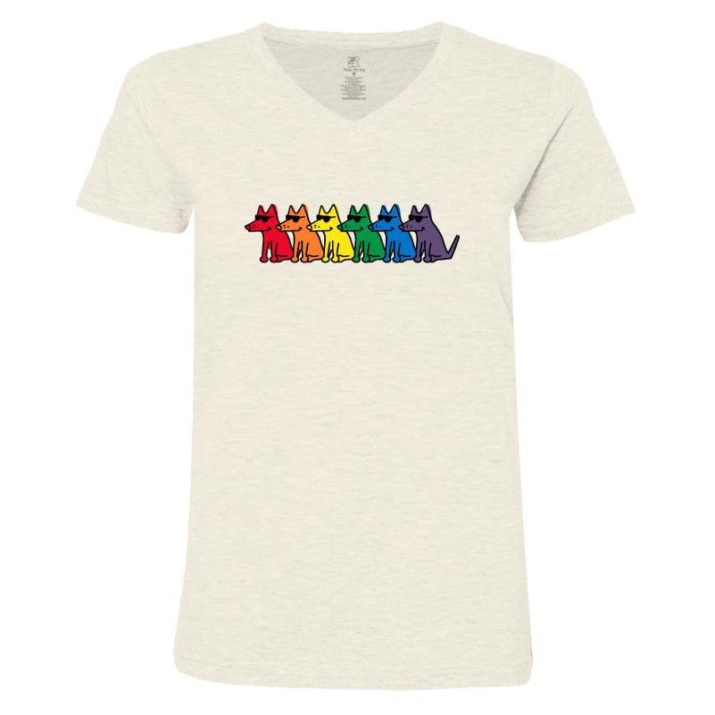 Pride Teddy - Ladies T-Shirt V-Neck