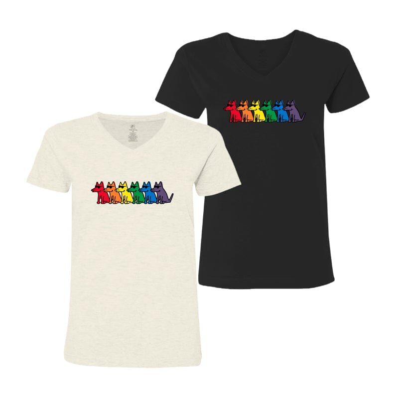 Pride Teddy - Ladies T-Shirt V-Neck