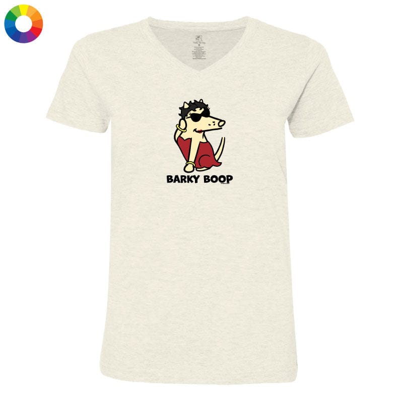 Barky Boop - Ladies T-Shirt V-Neck