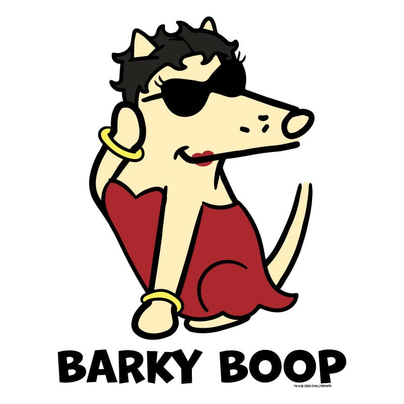 Barky Boop - Ladies Curvy V-Neck Tee