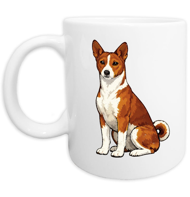 Basenji Watercolor - Ceramic Mug
