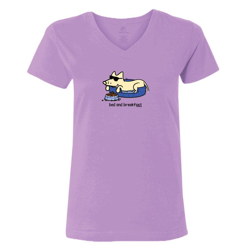 Bed and Breakfast - Ladies T-Shirt V-Neck