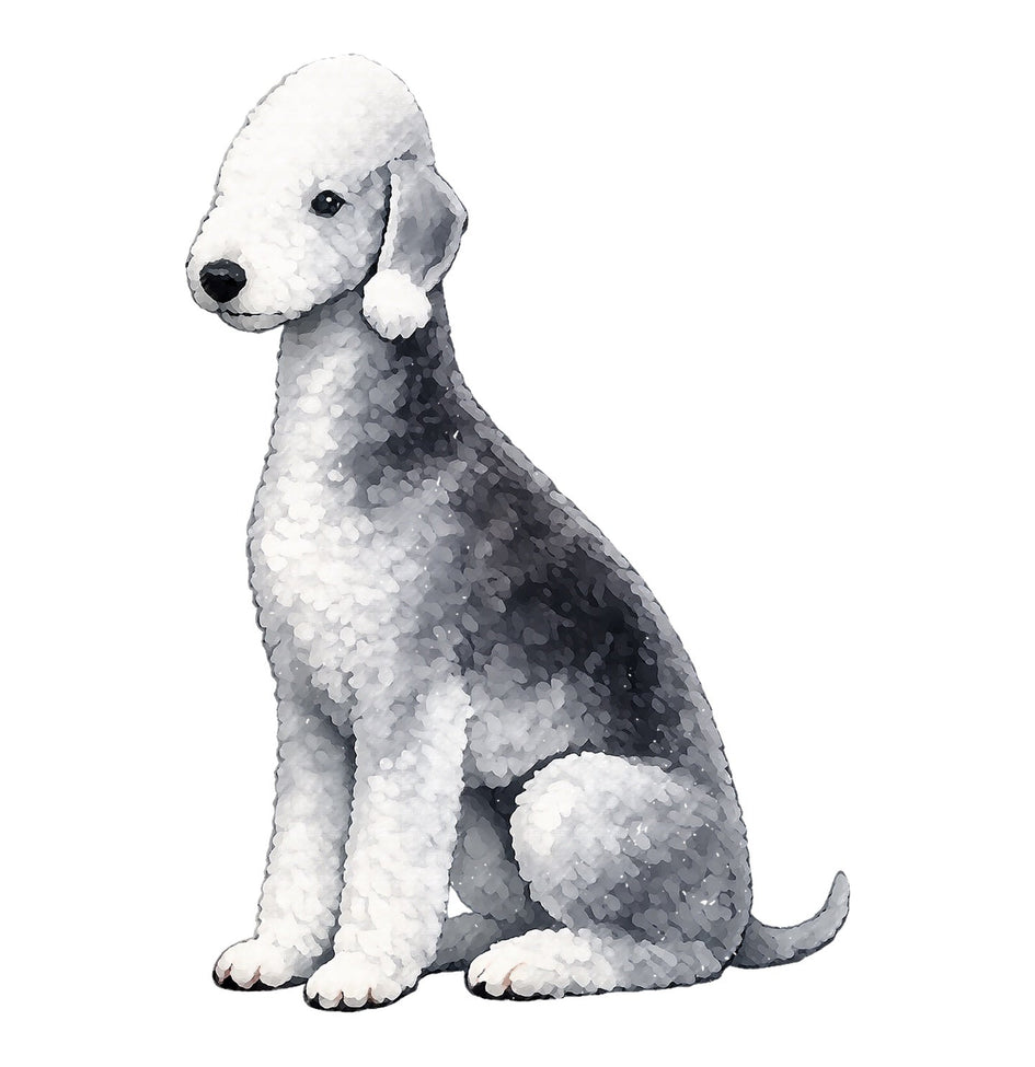 Bedlington Terrier Watercolor - Ceramic Mug