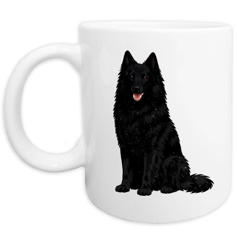 Belgian Sheepdog Watercolor - Ceramic Mug