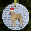 Belgian Laekenois "Happy Howlidays" Ornament