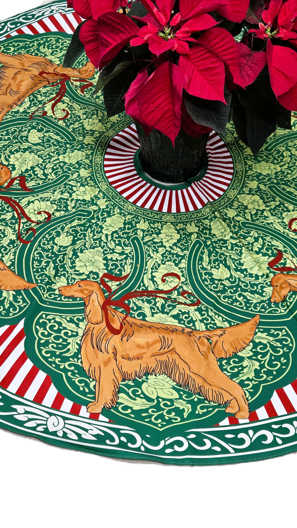 Irish Setter Christmas Tree Skirt