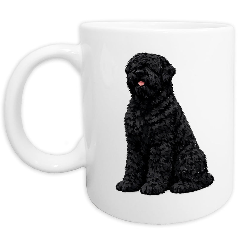 Black Russian Terrier Watercolor - Ceramic Mug