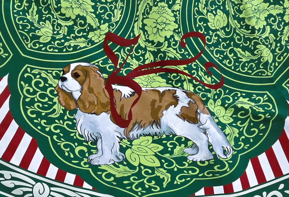Cavalier King Charles  Spaniel Christmas Tree Skirt