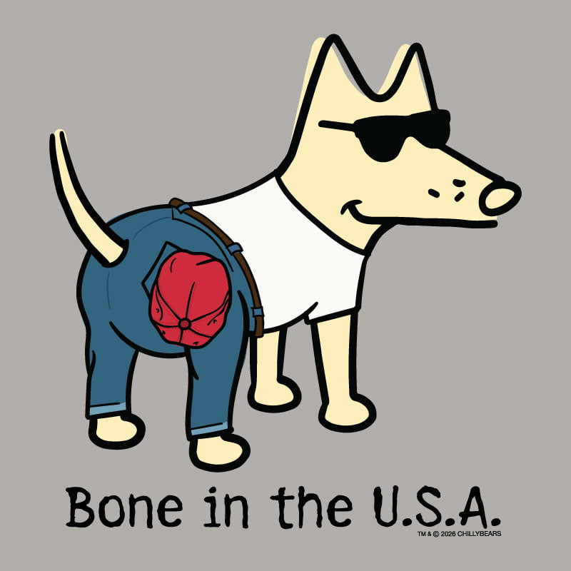Bone In The USA - Ladies Racerback Tank Top